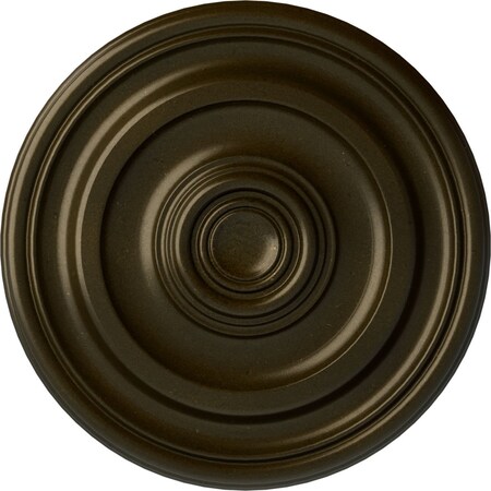 Ekena Millwork Kepler Traditional Ceiling Medallion (For Canopies up to 2 5/8"), 11 7/8"OD x 1 1/4"P, Green Gold CM12KPGGS